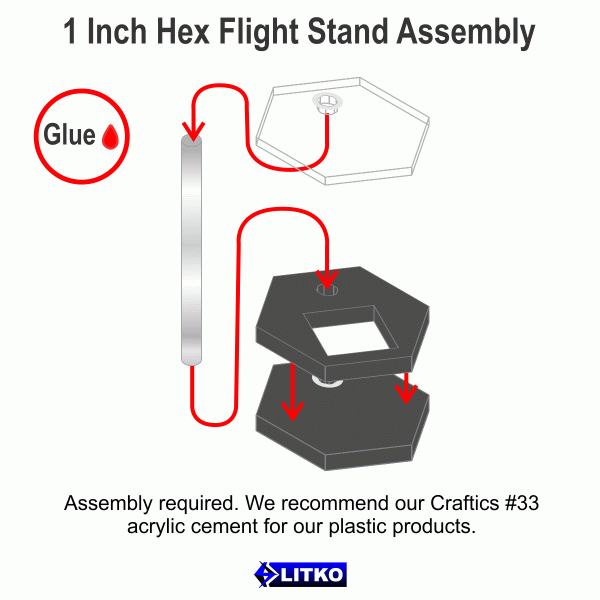 1'' Hex Die Stand (5) - SPECIAL ORDER!