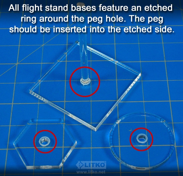 Flight Stand Peg Toppers Compatible with WoG Planes (10) - SPECIAL ORDER