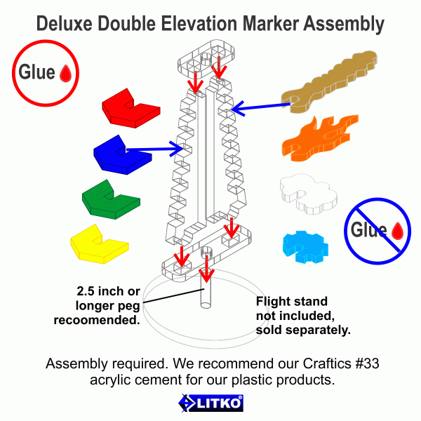 Deluxe Double Elevation Marker Accessory - SPECIAL ORDER!