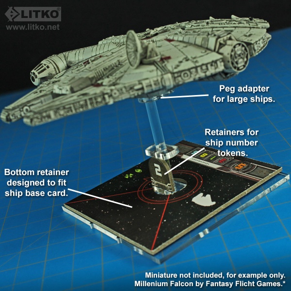 Space Fighter Deluxe Flight Stand (Large Ship), Green - SPECIAL ORDER!