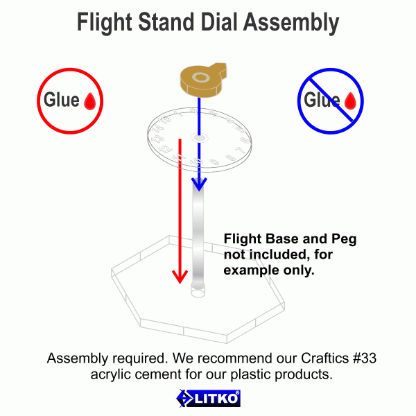 Standard Flight Stand Dials #1-15 with Pointers (10) - SPECIAL ORDER!