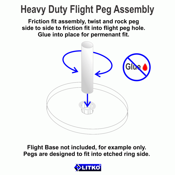 Heavy Duty Flight Pegs, 5'' (5) - SPECIAL ORDER!