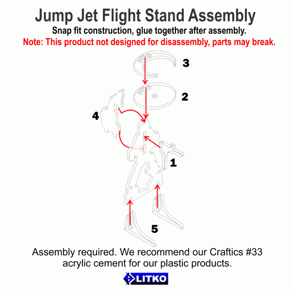 Jump Jet Flight Stands Compatible with 25mm (1'') Round Base - SPECIAL ORDER!