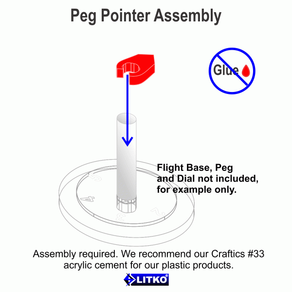 Heavy Duty Peg Pointers, Red (5) - SPECIAL ORDER!