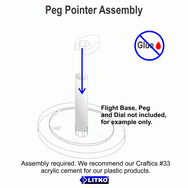 Heavy Duty Peg Pointers, White (5) - SPECIAL ORDER!