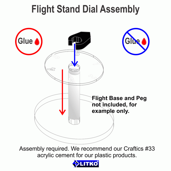 Heavy Duty Flight Stand Dials #1-6 with Pointers (5) - SPECIAL ORDER!