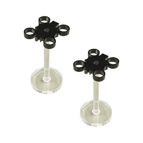 Elevated Drone Set, 1.5'' Pegs, Black (2) - SPECIAL ORDER!