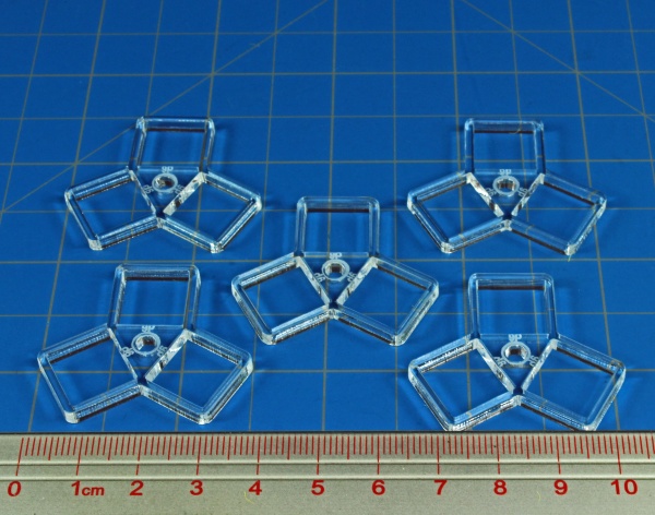 Flight Stand Dice Tray for 3-12mm D6, Clear (5) - SPECIAL ORDER!