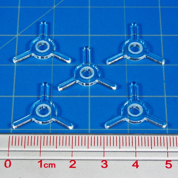 3-Prong Squadron Peg Toppers, type C (5) - SPECIAL ORDER!