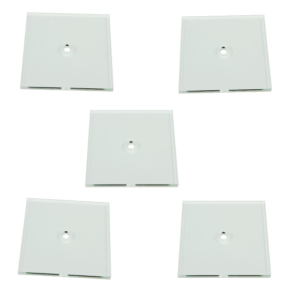 Heavy Duty Flight Bases, Square, 50mm, 3mm Clear (5) - SPECIAL ORDER!