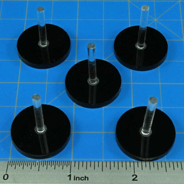 RPG Flight Stands, 1'' Circular, MEDIUM figure size (5) - SPECIAL ORDER!