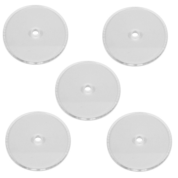 Heavy Duty Flight Bases, Circular, 50mm, 3mm Clear (5) - SPECIAL ORDER!