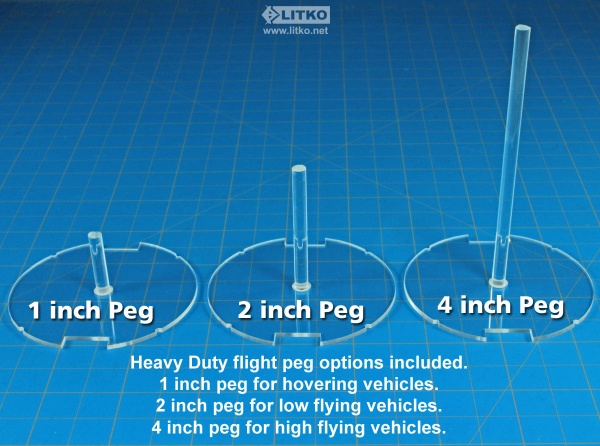 70mm Circular HD Flight Stand Kit, SW: Legion, 3mm Clear - SPECIAL ORDER!