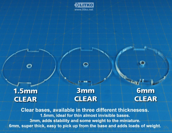 70mm Circular HD Flight Stand Kit, SW: Legion, 3mm Clear - SPECIAL ORDER!