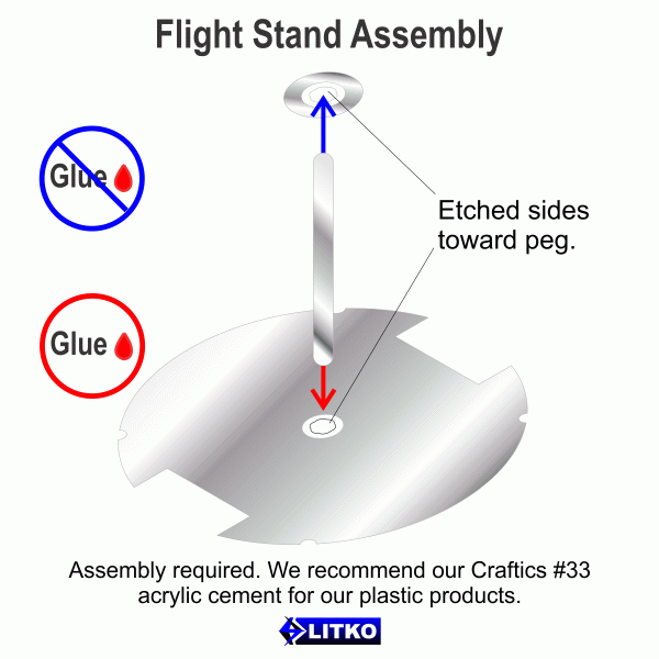 70mm Circular HD Flight Stand Kit, SW: Legion, 3mm Clear - SPECIAL ORDER!