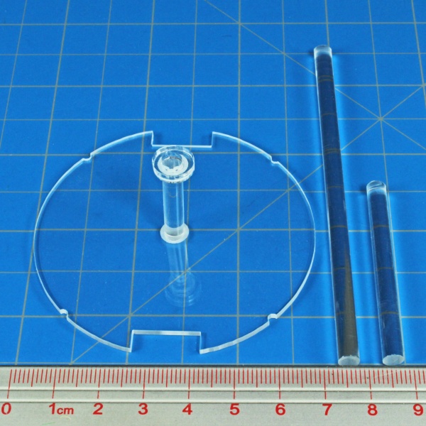 70mm Circular HD Flight Stand Kit, SW: Legion, 1.5mm Clear - SPECIAL ORDER!