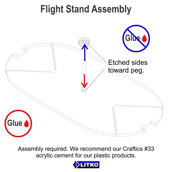 100x175mm Notched Pill Tank HD Flight Stand, SW: Legion, 3mm Clear - SPECIAL ORDER!