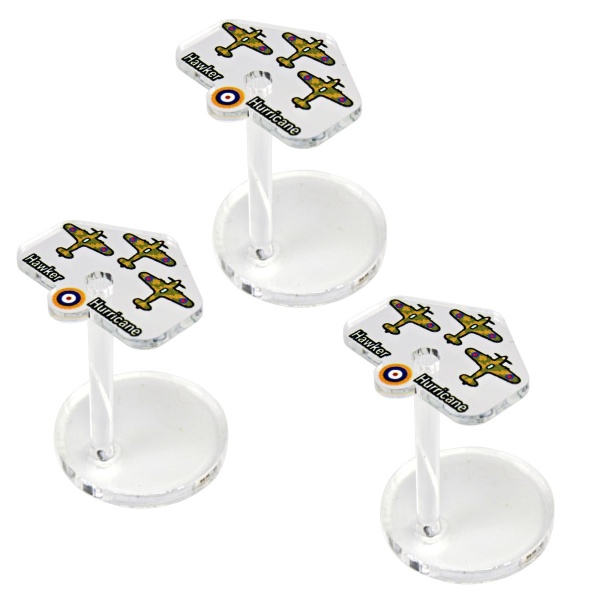 Premium WWII Micro Air Stands, British Hawker Hurricane Fighter (3) - SPECIAL ORDER!