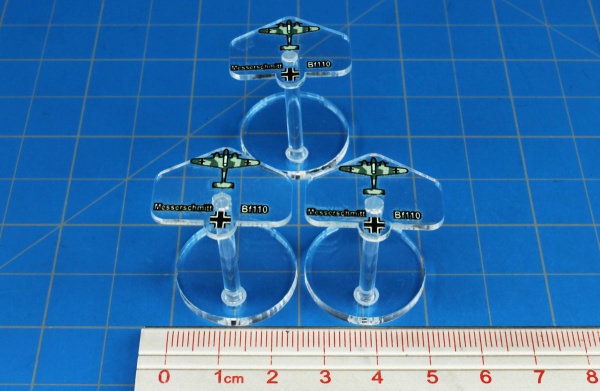 Premium WWII Micro Air Stands, German Messerschmidt Bf 110 Heavy Fighter (3) - SPECIAL ORDER!