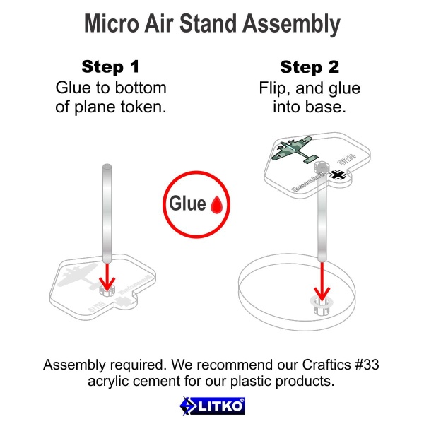 Premium WWII Micro Air Stands, German Messerschmidt Bf 110 Heavy Fighter (3) - SPECIAL ORDER!