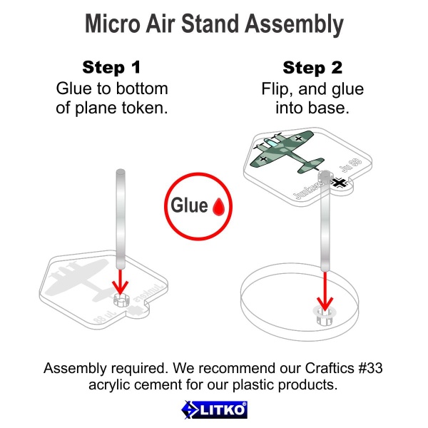 Premium WWII Micro Air Stands, German Junkers Ju 88 Bomber (3) - SPECIAL ORDER!