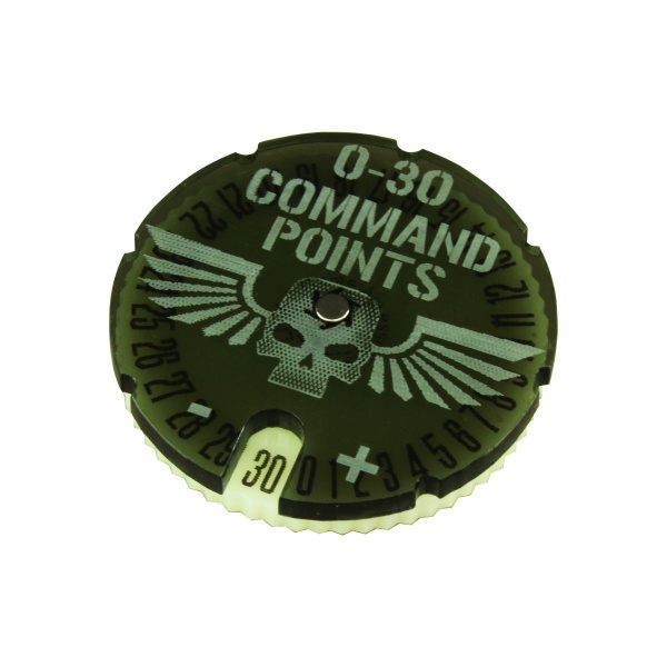 Command Points Dial # 0-30 Compatible with WHv8, Translucent Grey & Ivory - SPECIAL ORDER!