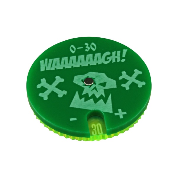 Space Orc Leadership Dial #0-30 Compatible with WHv8, Green - SPECIAL ORDER!