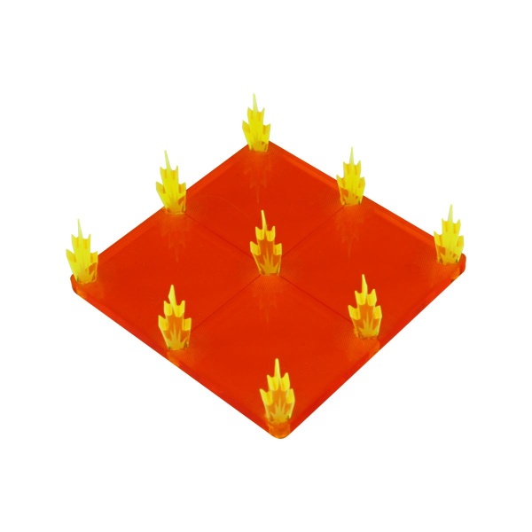 Flaming Floor Trap, Fluorescent Amber & Fluorescent Yellow - SPECIAL ORDER!