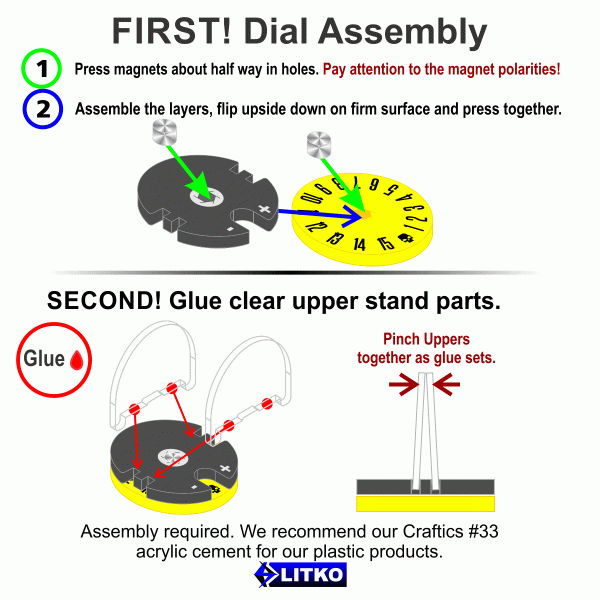 Monster Dial Stand Upgrade Bundle, White & Yellow (24) - SPECIAL ORDER!