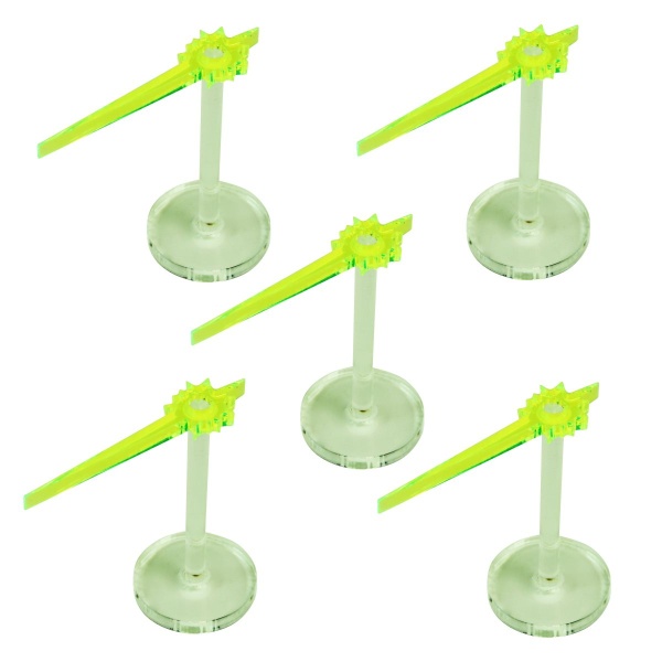 Laser Beam Stands, Fluorescent Green (5) - SPECIAL ORDER!