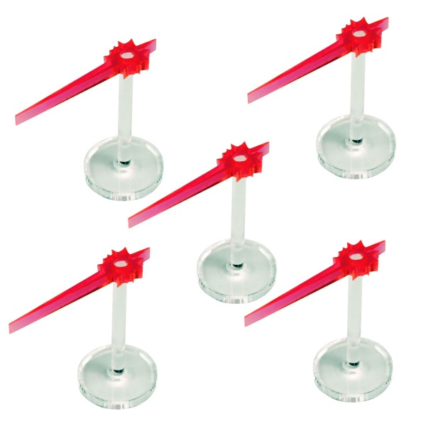 Laser Beam Stands, Fluorescent Pink (5) - SPECIAL ORDER!