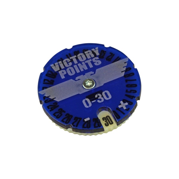 Victory Points Dial #0-30, WHv9, Translucent Blue & Ivory - SPECIAL ORDER!