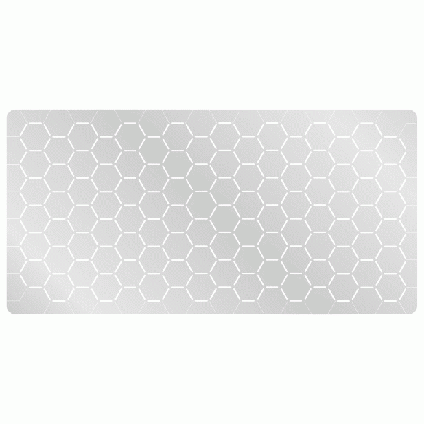 1.5'' Hex Grid Stencil, Edge Pattern - SPECIAL ORDER!