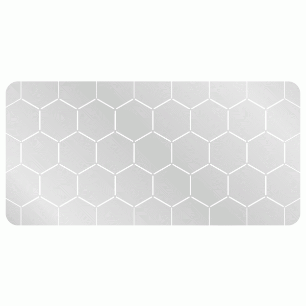 3'' Hex Grid Stencil, Edge Pattern - SPECIAL ORDER!