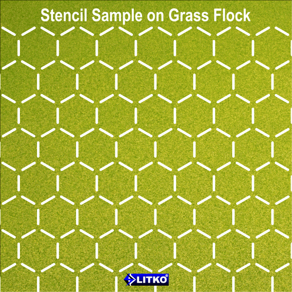 1.25'' Hex Grid Stencil, Edge Pattern - SPECIAL ORDER!