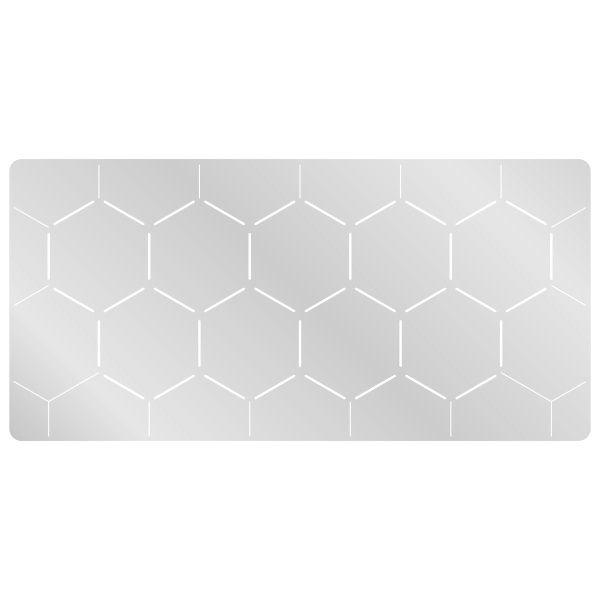 4'' Hex Grid Stencil, Edge Pattern - SPECIAL ORDER!