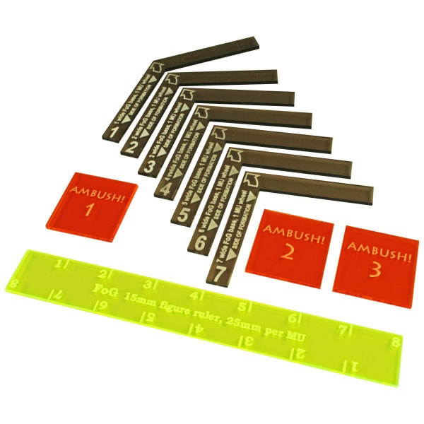 15mm Template Set, FoG, Muti-Color (11) - SPECIAL ORDER!