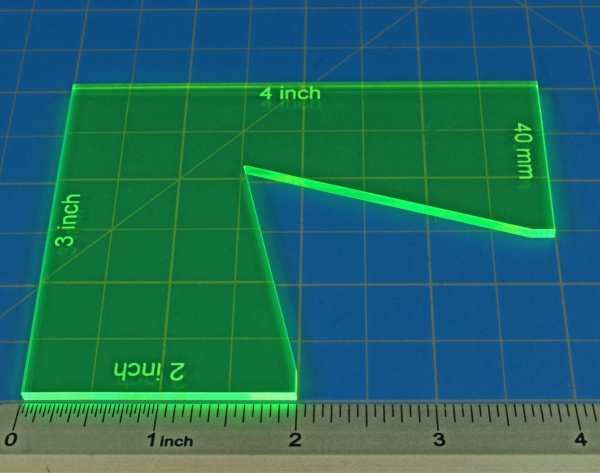 Notch Gauge, DBx, Fluorescent Green