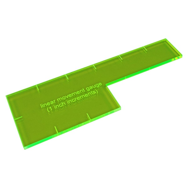 1'' Linear Gauge, Fluorescent Green - SPECIAL ORDER!