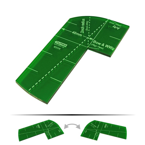 Fire Arc Gauge, DBx, Translucent Green - SPECIAL ORDER!