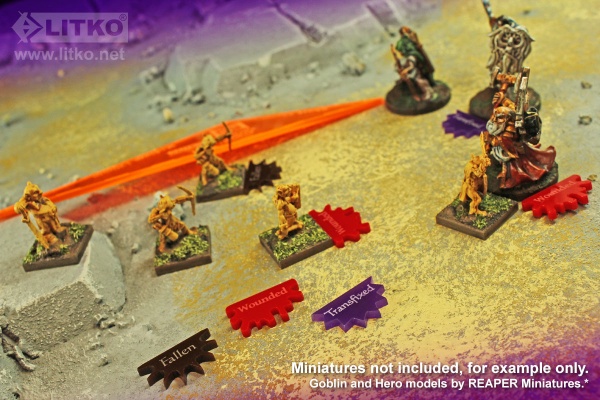 Ganesha Games 25mm Gauge and Token Set, Multi-Color (16) - SPECIAL ORDER!