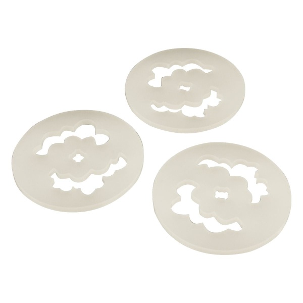 Round Smoke Template, FOW, Translucent White (3) - SPECIAL ORDER!