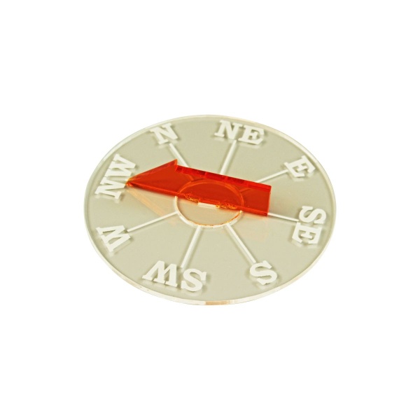 Compass, Trafalgar, 1.5mm Clear & Fluorescent Amber - SPECIAL ORDER!