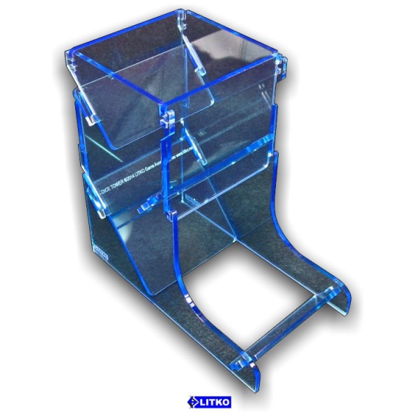 Transparent Light Blue Dice Tower - SPECIAL ORDER!