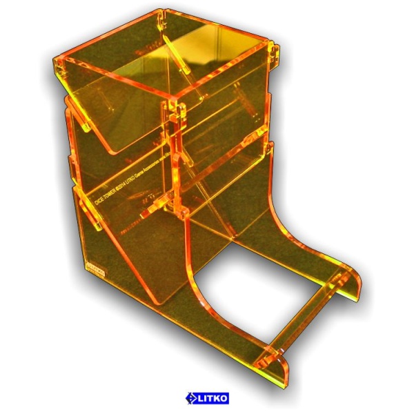 Transparent Yellow Dice Tower - SPECIAL ORDER!