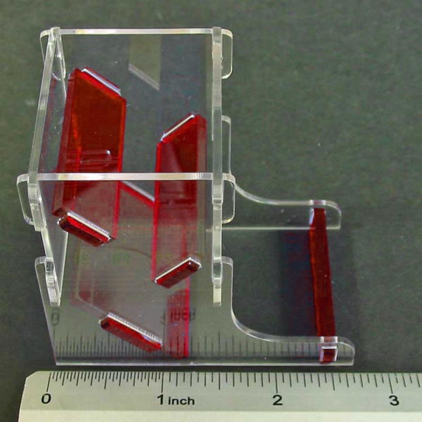 Mini Dice Tower Kit, Translucent Red & Clear - SPECIAL ORDER!