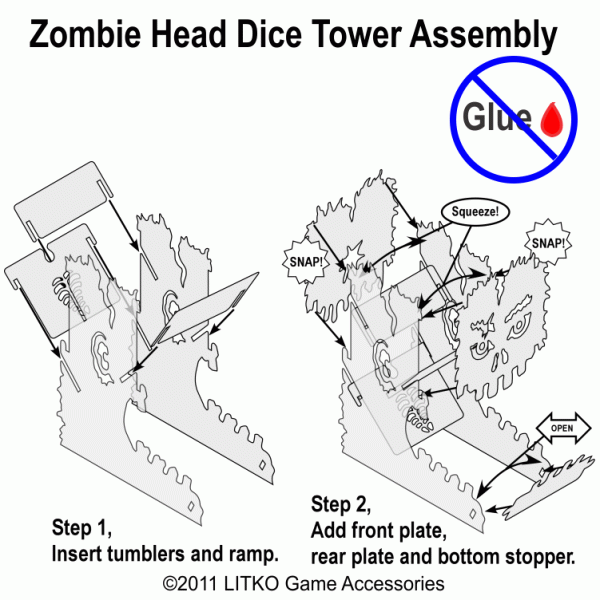 Zombie Head Dice Tower - SPECIAL ORDER!