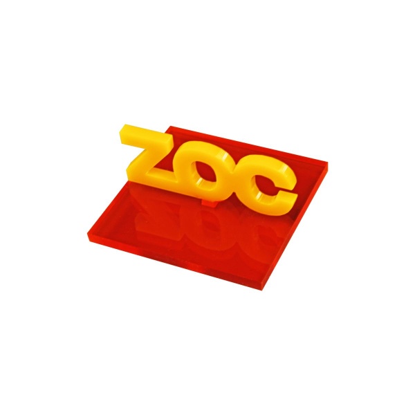 40mm Zone of Control Template, DBx, Fluorescent Amber & Gold - SPECIAL ORDER!