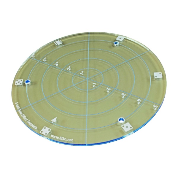 5'' Diameter Area Template, Transparent Light Blue - SPECIAL ORDER!