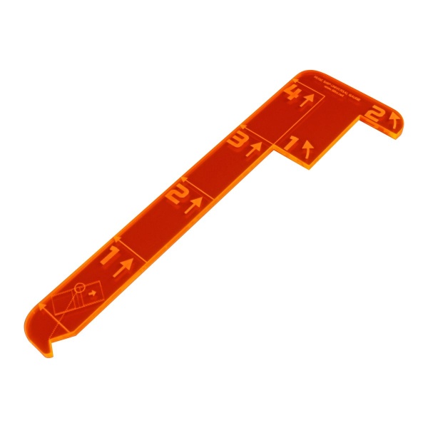 Space Fighter Huge Ship Universal Maneuver Gauge, Fluorescent Orange - SPECIAL ORDER!